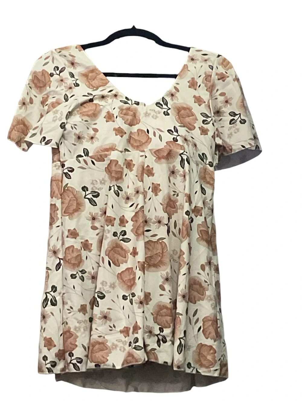 NWT ECUPPER Floral One Piece Swimsuit Cover-Up Style Romper | Women’s XL A19